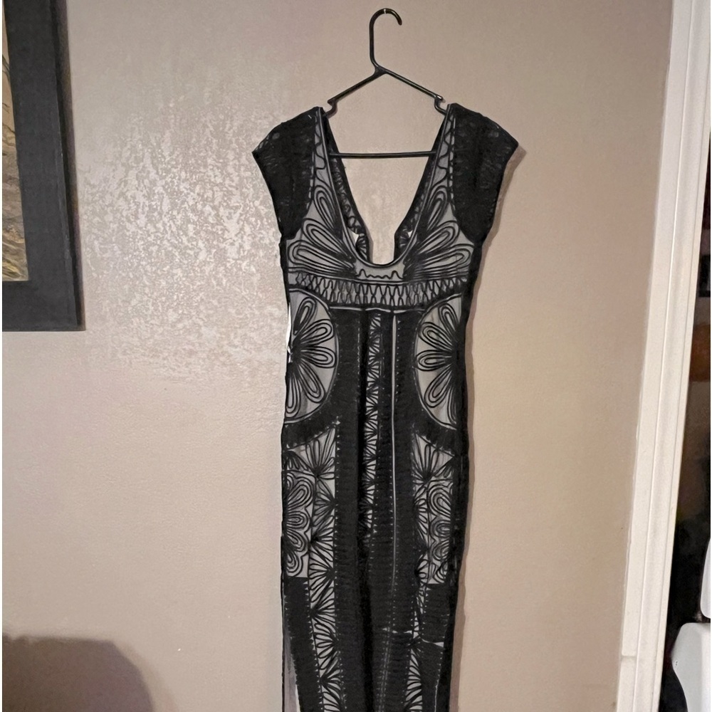 Diane von furstenberg black formal dress size 2 women